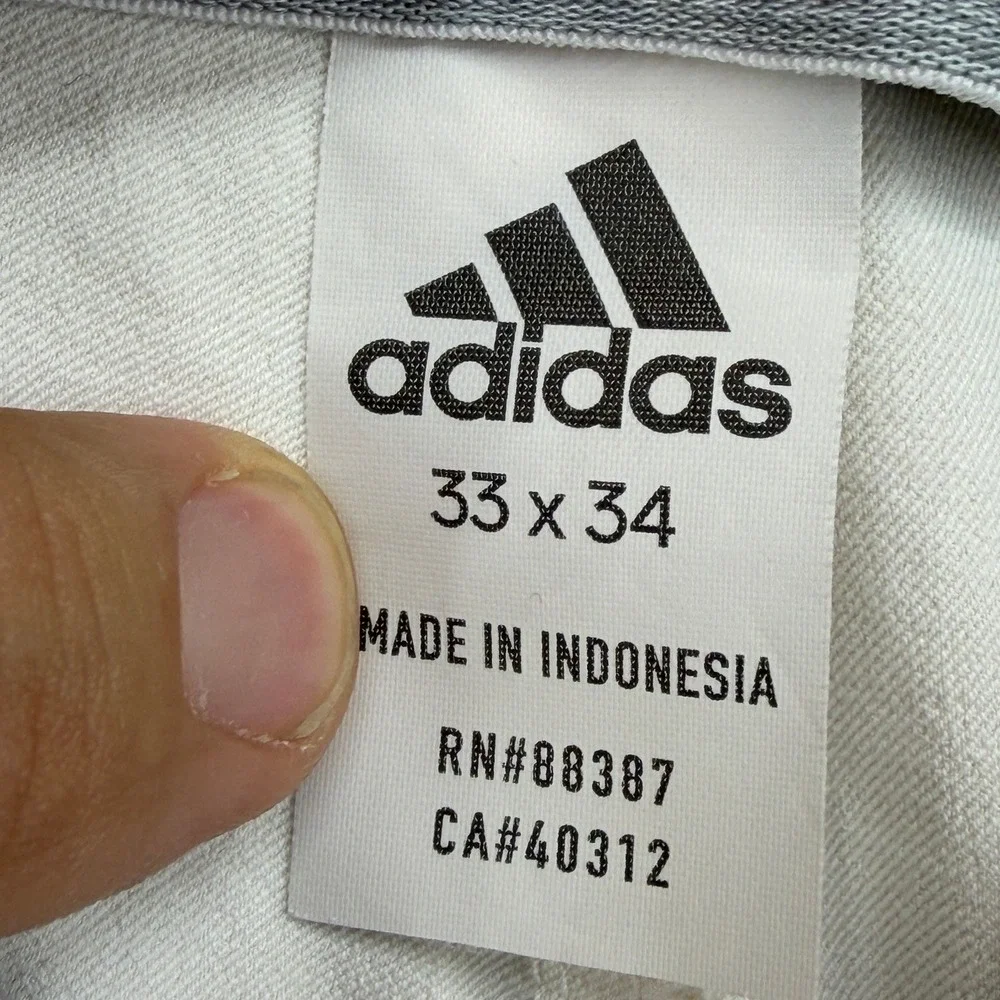 Adidas Mens Ultimate365 Tapered Golf Pants Cream White DQ2202 33x34